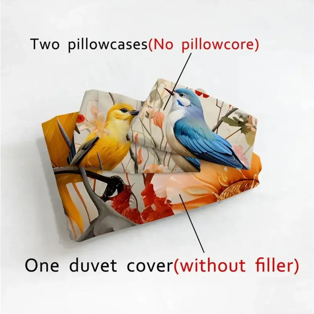 NIB GORGEOUS DETAILED Duvet with 2 pillow cases King Sizw 103.94